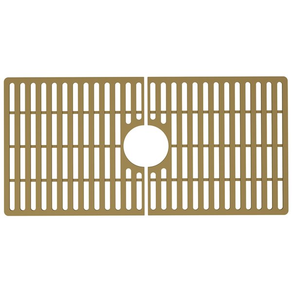 VIGO 15-in x 29-in Matte Gold Silicone Protective Sink Grid for 33-in Kitchen Sink