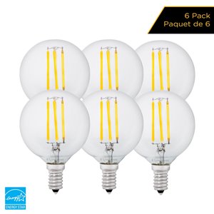 Luminus 40-Watt G16.5 EQ Warm White Dimmable LED Light Bulb (6-Pack)