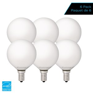 Luminus 40-Watt G16.5 EQ Daylight Dimmable LED Light Bulb (6-Pack)