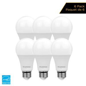 Luminus 75-Watt EQ A19 Warm White Dimmable LED Light Bulb (6-Pack)