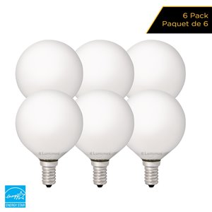 Luminus 40-Watt EQ G16.5 - Warm White - Dimmable LED Light Bulb (6-Pack)