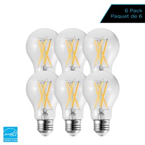 Luminus 60-Watt EQ A19 - Daylight - Dimmable LED Light Bulb (6-Pack)