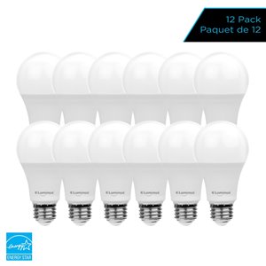 Luminus 60-Watt EQ A19 Daylight Dimmable LED Light Bulb (12-Pack)