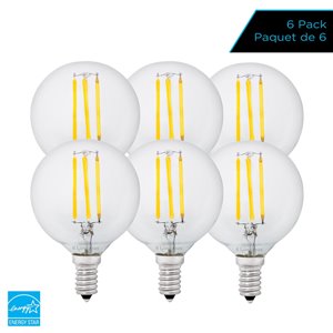 Luminus 40-Watt EQ G16 - Daylight - Dimmable LED Light Bulb (6-Pack)