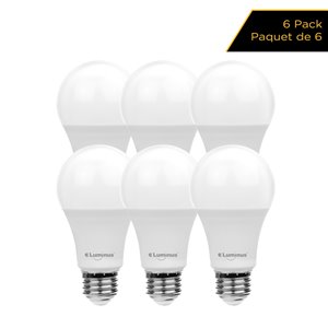 Luminus 100-Watt EQ A19 Warm White LED Light Bulb (6-Pack)