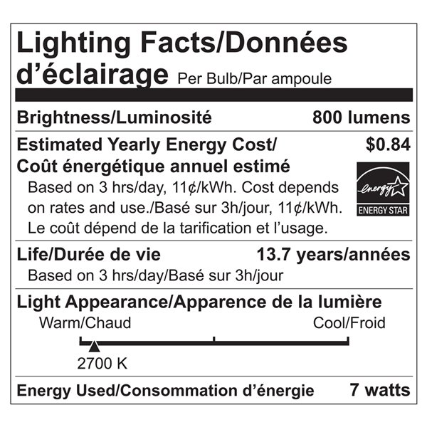 Luminus 60 W EQ A19 Warm White Dimmable LED Light Bulb (6-Pack)