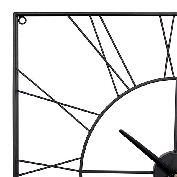 Cosmoliving By Cosmopolitan Analog Square Wall Standard Clock - 24-in x 24