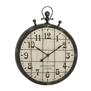 Grayson Lane Analog Round Wall Standard Clock - 50-in x 39-in