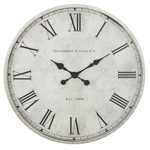 Cosmoliving By Cosmopolitan Analog Round Wall Standard Clock - 28-in x 28-in