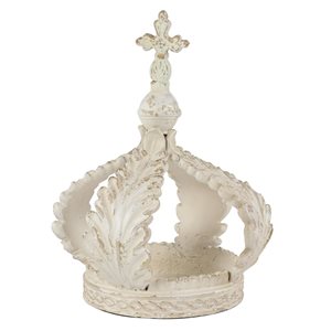 Grayson Lane 21-in x 16-in Country Sculpture - White Resin Crown
