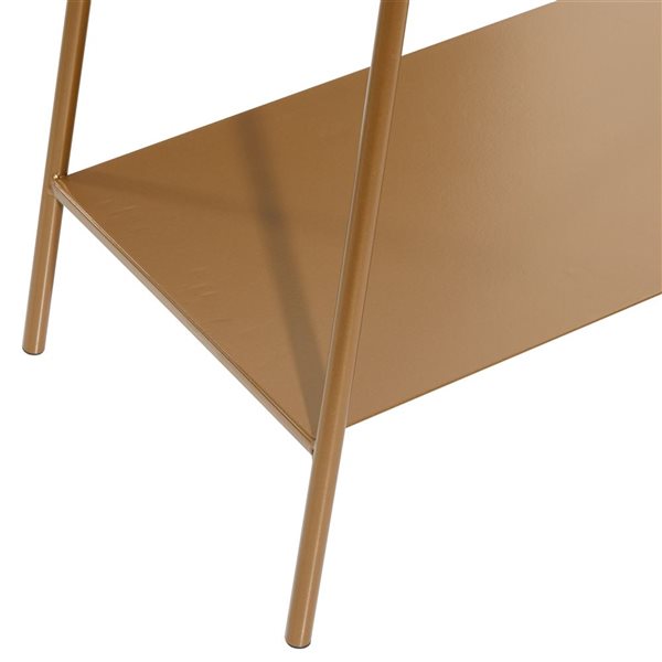 Grayson Lane Grayson Lane 32-in x 32-in Modern Console Table - Gold Metal