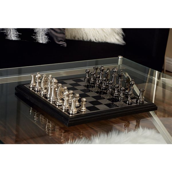 Grayson Lane 1-in x 12-in Traditional Game Set - Black Aluminum