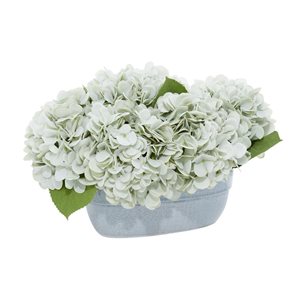 Grayson Lane 16-in x 11-in Natural Artificial Foliage - Green Plastic and Glass