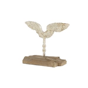 Grayson Lane 16-in x 18-in Vintage Sculpture - Beige Resin Wings