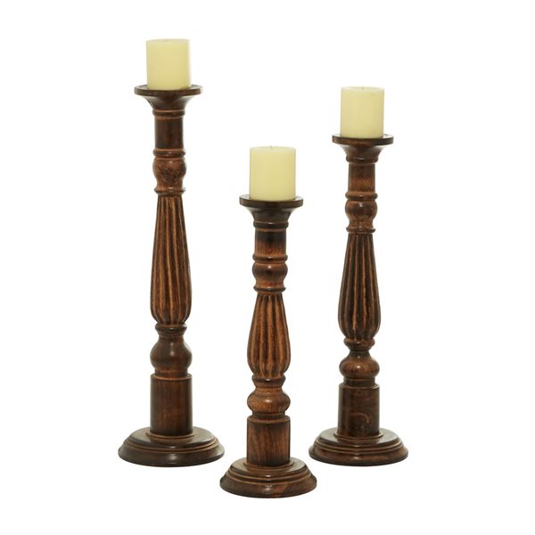 Grayson Lane Set of 3 24-in, 21-in, 18-in Traditional Candle
