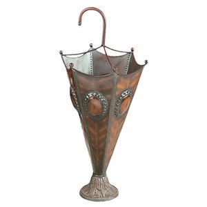 Grayson Lane Brown Metal Indoor Umbrella Stand