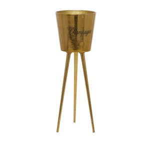 Grayson Lane 3-L Gold Galvanized Iron Ice Bucket/Wine Holder