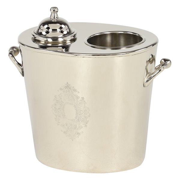 Grayson Lane 1-L Stainless Steel Ice Bucket/Wine Holder - Silver