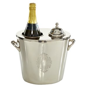 Grayson Lane 1-L Stainless Steel Ice Bucket/Wine Holder - Silver