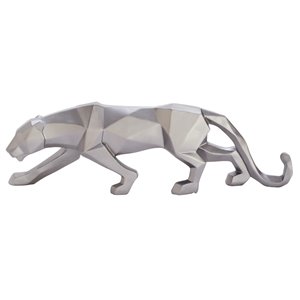 CosmoLiving by Cosmopolitan 1-Piece 6-in x 3-in Silver Modern Sculpture