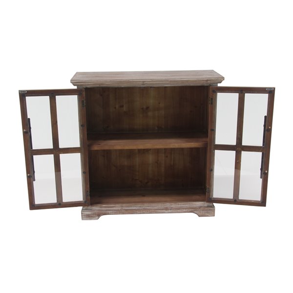 Grayson Lane Brown Asian Hardwood Cabinet