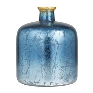 Grayson Lane 1-Piece 12.15-in x 9.70-in Blue Casual Vase