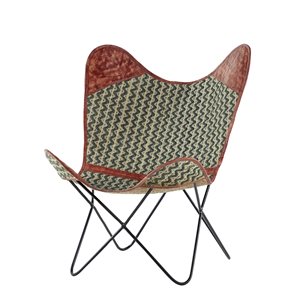 Grayson Lane Rustic Multiple Colours/Cotton Butterfly Chair