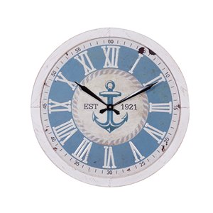 Grayson Lane 23.5-in x 23.5-in White Analogue Round Wall Standard Clock