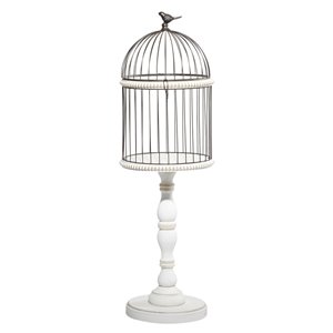 Grayson Lane 1-Piece 44-in x 14-in White American Colonial Birdcage
