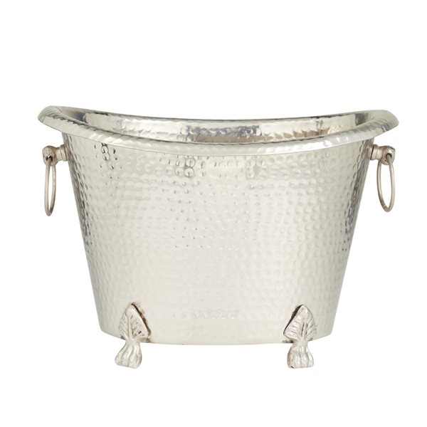 Grayson Lane 6-Litre Silver Galvanized Iron Ice Bucket