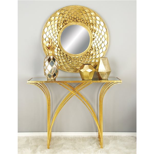 Grayson Lane Gold Modern Console Table