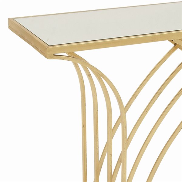 Grayson Lane Gold Modern Console Table