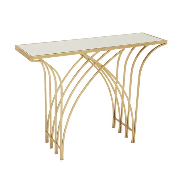 Grayson Lane Gold Modern Console Table