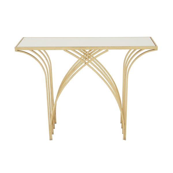 Grayson Lane Gold Modern Console Table