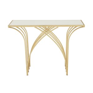 Grayson Lane Gold Modern Console Table