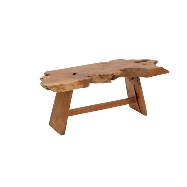 Grayson Lane Brown Teak Wood Coffee Table