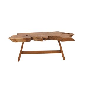 Grayson Lane Brown Teak Wood Coffee Table