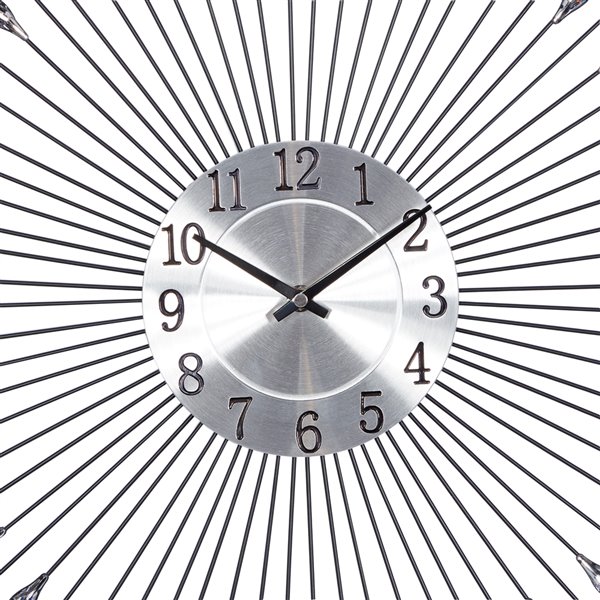 Grayson Lane Silver Analog Round Wall Clock