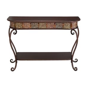 Grayson Lane Brown Rustic Console Table