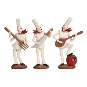 Grayson Lane Traditional Chef Sculptures - Set of 3