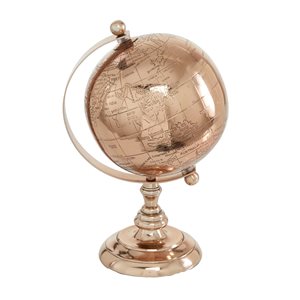 Grayson Lane Rose Gold Aluminum Globe