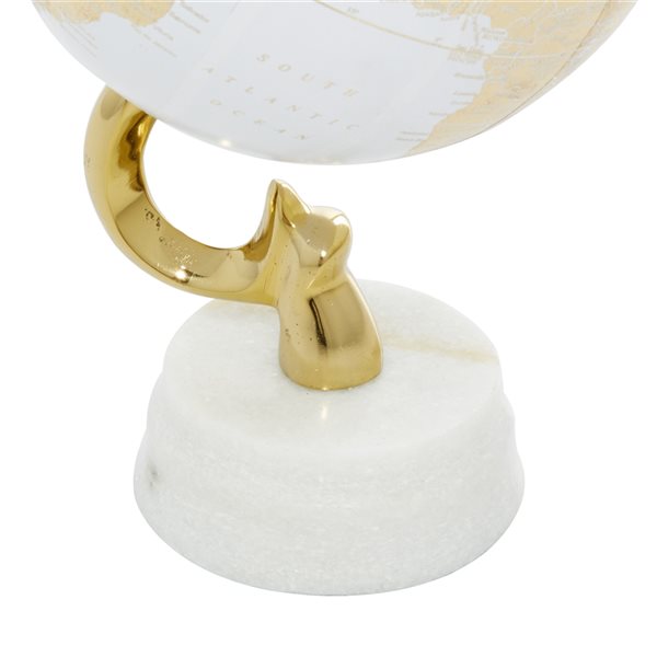 Grayson Lane Gold Marble Globe