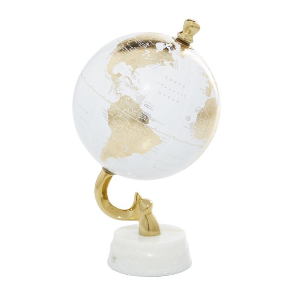 Grayson Lane Gold Marble Globe