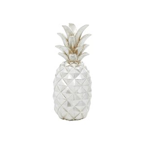 Grayson Lane Silver Polystone Decorative Pineapple