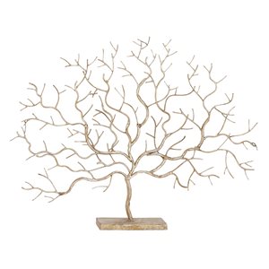 Grayson Lane Silver Metal Tree Sculpture