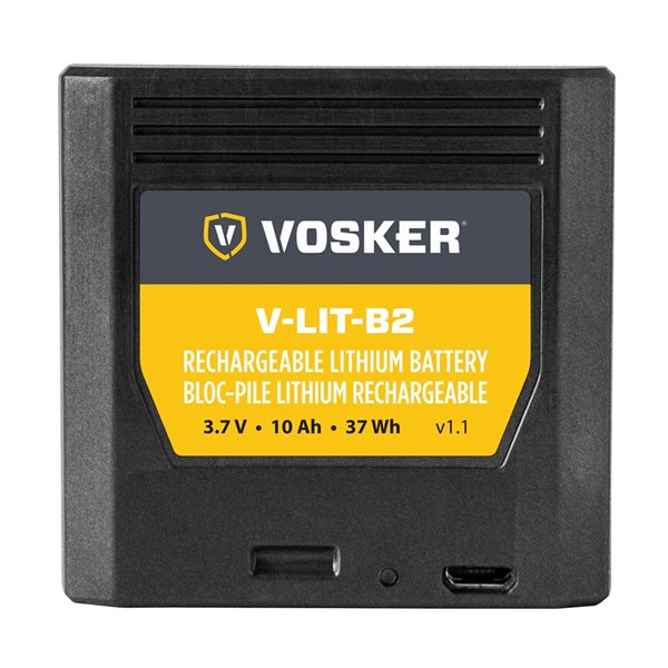 Batterie au lithium rechargeable V-LIT-B2 pour caméra de sécurité par Vosker