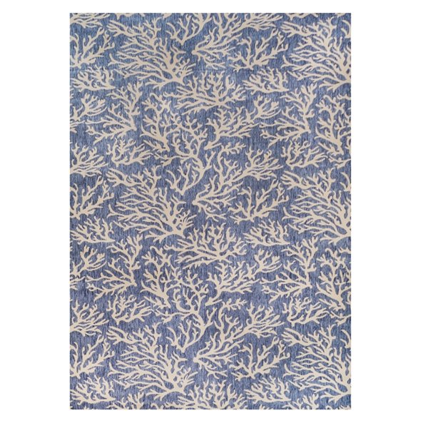 Cam Living Horizon 6-ft x 8-ft Off-White Rectangular Mid-Century Modern Area Rug