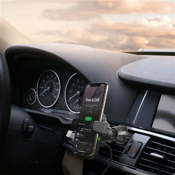 iOttie Auto Sense Adjustable Black Car Mount for Universal Cell Phones
