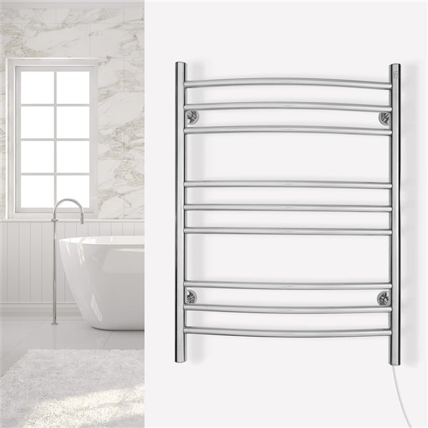 WarmlyYours Riviera Stainless Steel Hardwired Towel Warmer TW-R09PS-HP |  RONA