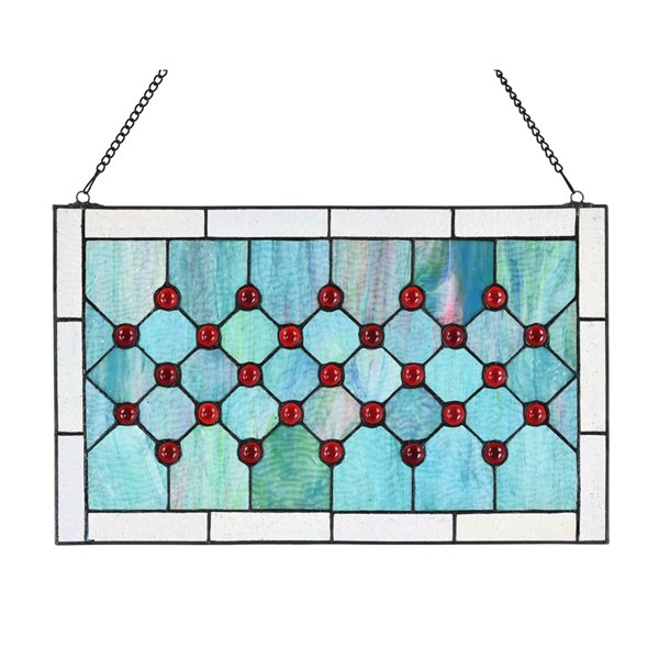 Fine Art Lighting Ltd.  11.8-in H X 19.3-in W Abstract Glass Window Panel